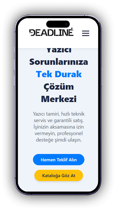 ProjeDeadLine Yazıcı Servis - Telefon Versiyonu