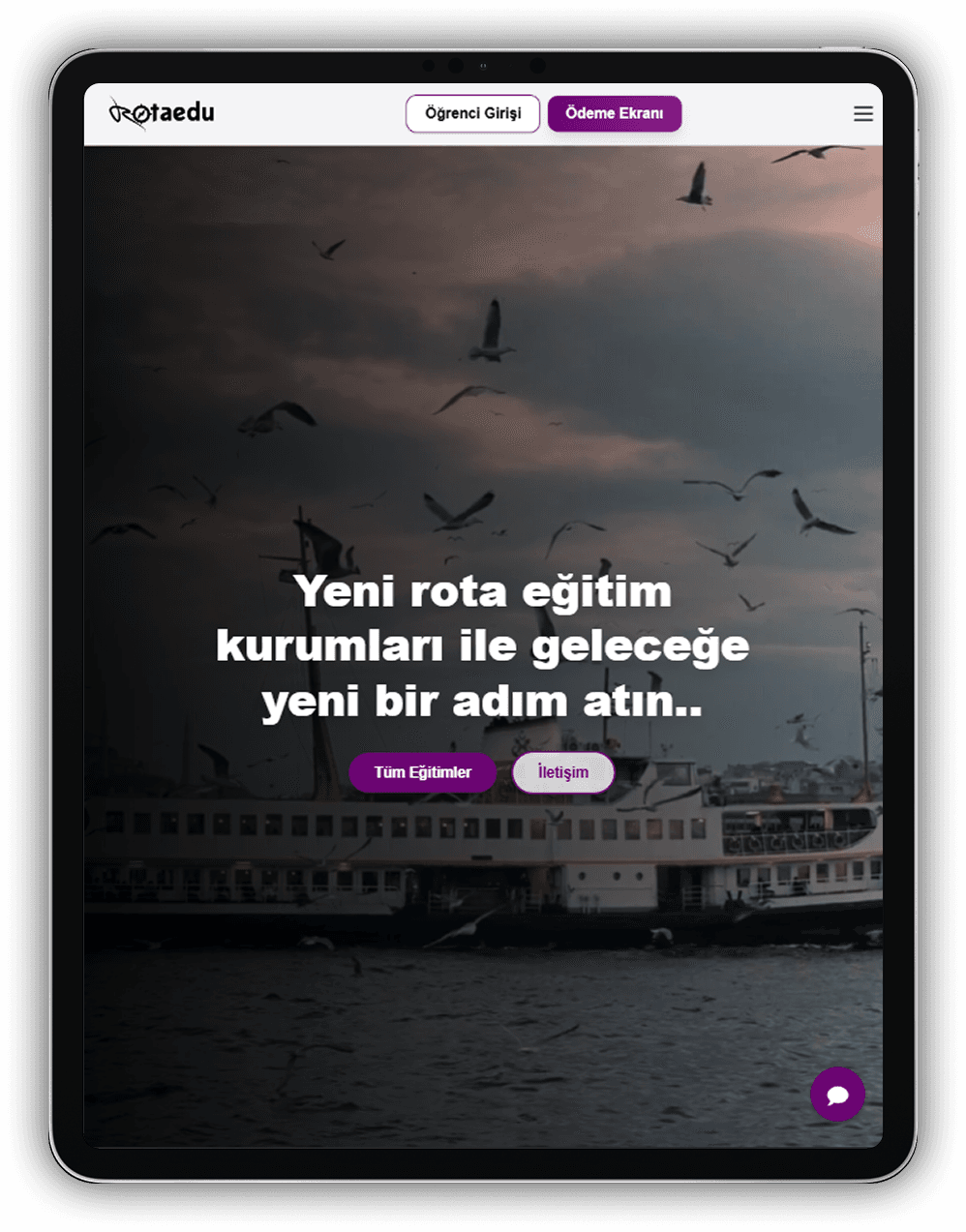 Yeni Rota Eğitim Platformu - Tablet Versiyonu