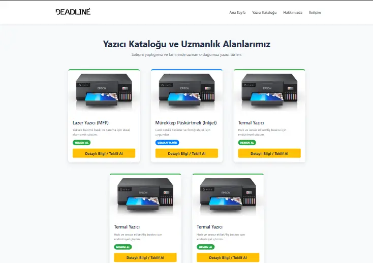 ProjeDeadLine Yazıcı Servis galeri görseli 2
